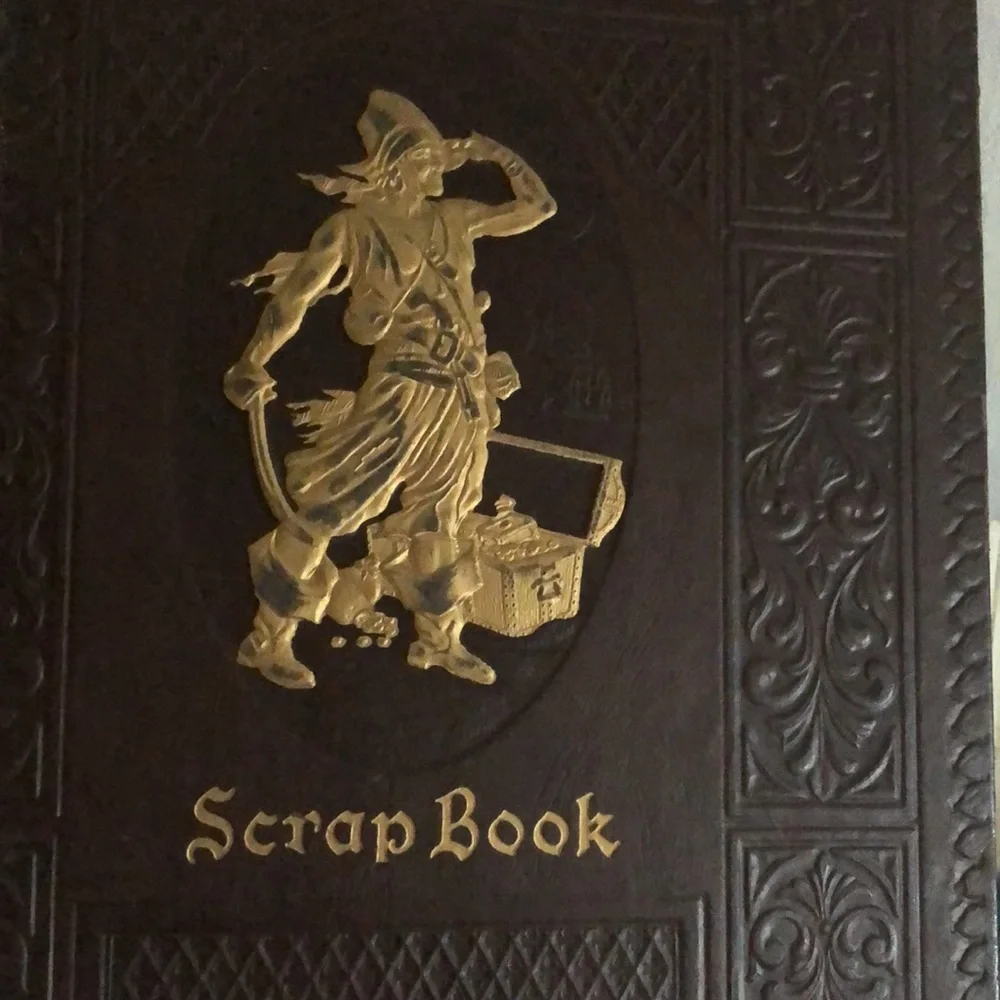 Vintage Pirate Theme Scrap Book Cover